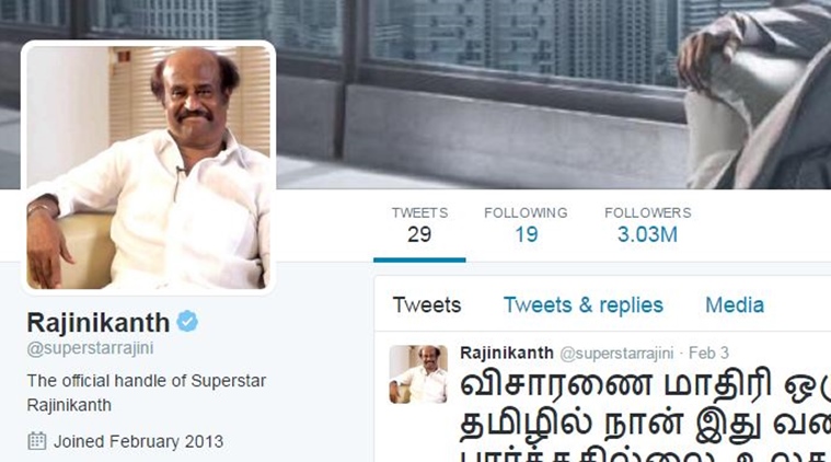 twitter rajinikanth