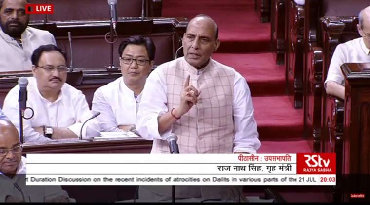 Rajnath singh, dalit, dalit violence