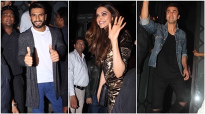 Ranveer, Deepika, Ranbir were busy partying together, see pics ...