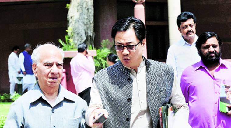 kiren rijiju, minister of state for home, rijiju, assam floods, assam crisis, monsoon session 2016, disaster management, disaster funds, india news