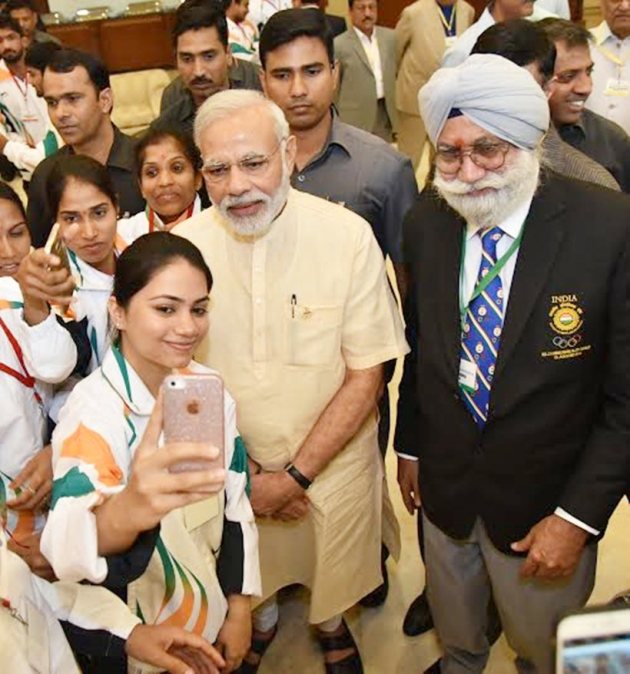 PM Narendra Modi, Modi, PM Modi, Narendra Modi, Rio 2016 Olympics, Rio games, Rio 2016, Rio Indian contingent, Rio India, India athletes, Shiva Thapa, Manij Kumar, Gagan Narang, Manika Batra, PV Sindhu, Jitu Rai, Manjit Singh Sandhu, Rio, Sports