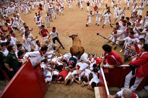 PHOTOS: Fantastical images of Spain’s Running of the Bulls festival ...