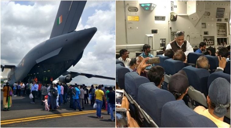 sankat mochan, operation sankat mochan, south sudan, juba, vk singh, sushma swaraj, indians juba, indians evacuation juba, sudan indian evacuation, sankat mochan news, op sankat mochan news, mea sankat mochan, india news, world news, latest news