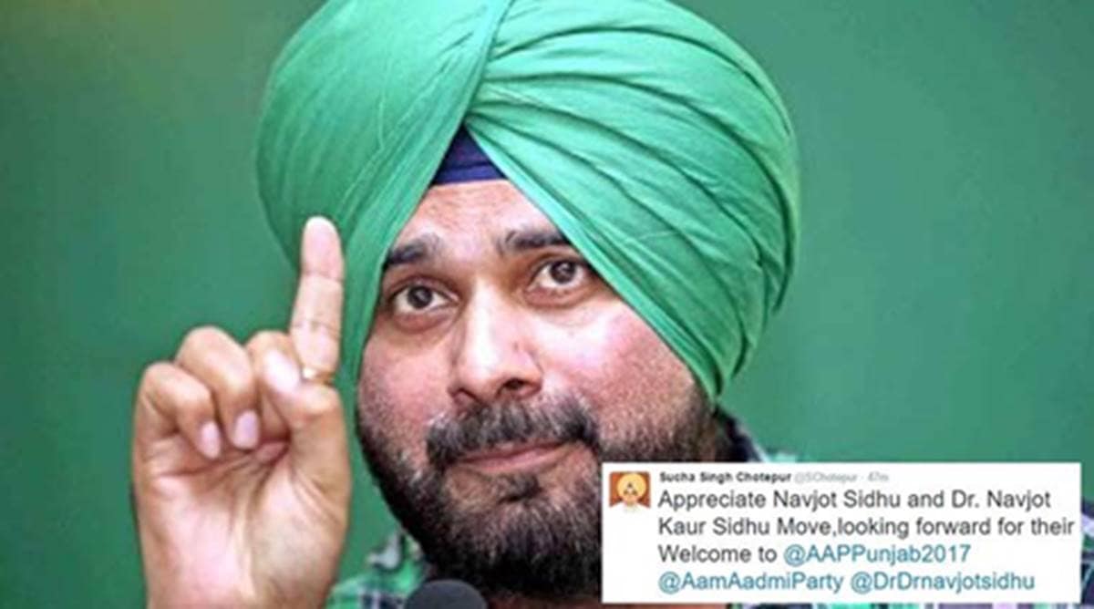 AAP Punjab chief tweets: Navjot Sidhu and wife most welcome in party | India News,The Indian Express