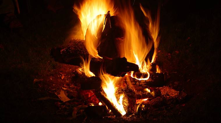 burning pyre