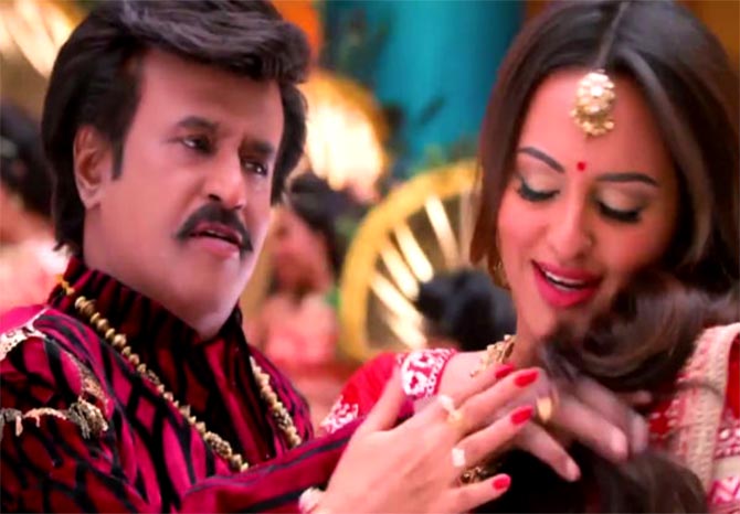 Sonakshi Sinha Rajnikanth, Rajnikanth sonakshi 