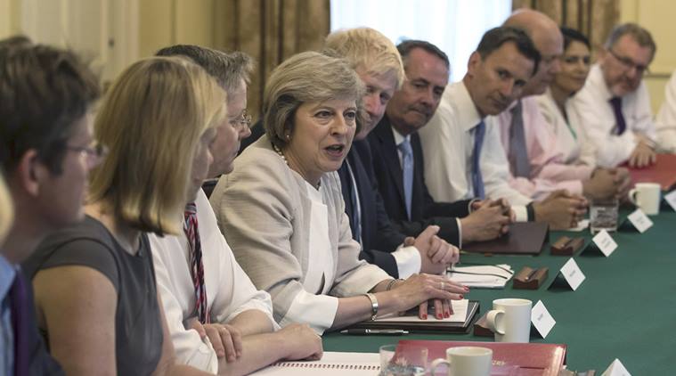 Theresa May Chairs 1st Cabinet Meeting As British Prime Minister