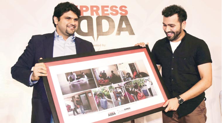 Rohit Sharma, rohit sharma express adda, Rohit, Anil Kumble, Kumble, Ravi Shastri, Shastri, BCCI, India coach, coach kuble, coach Anil Kumble, anil kumble coach, Ravi Shastri Anil Kumble, Kumble Shastri, Rohit Sharma Anil Kumble, Rohit Sharma Ravi Shastri, Ravi Shastri Rohit Sharma, India cricket, Cricket India, Cricket