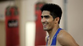 Vijender Singh, WBO Asia Pacific super middleweight title, WBO Asia Pacific, middleweight title, boxing, indian express sports, boxing news