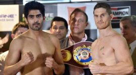 Vijender Singh vs Kerry Hope, Vijender Singh vs Kerry Hope fight, Vijender Singh vs Kerry Hope fight timings, Vijender Singh vs Kerry Hope title fight, Vijender Singh title fight time, Vijender title fight time, Vijender Singh vs Kerry Hope pro bout, Sports