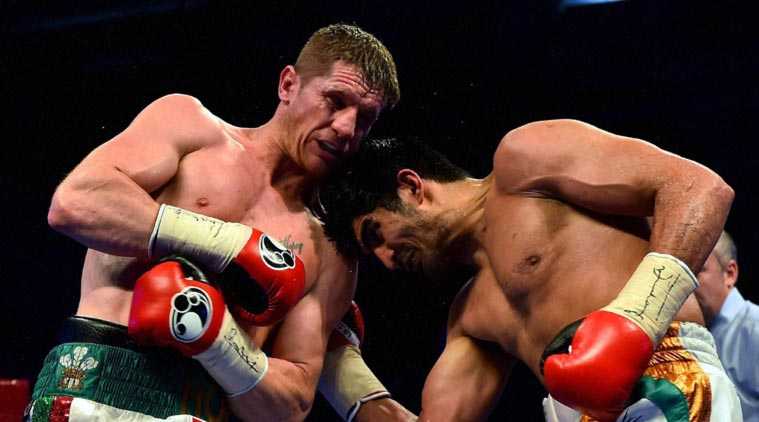 Vijender Singh, Vijender Singh Kerry Hope, Kerry Hope Vijender Singh, Vijender Kerry Hope, Kerry Vijender, Vijender Singh Pro fight, Sports