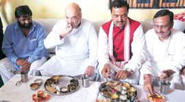 amit shah, amit shah up, amit shah dalit lunch, amit shah up lunch, mayawati, mayawati slams bjp, bjp amit shah, uttar pradesh, up polls, up news, india news