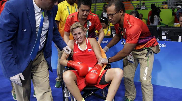 Anastasiia Beliakova injury during Rio Olympic 