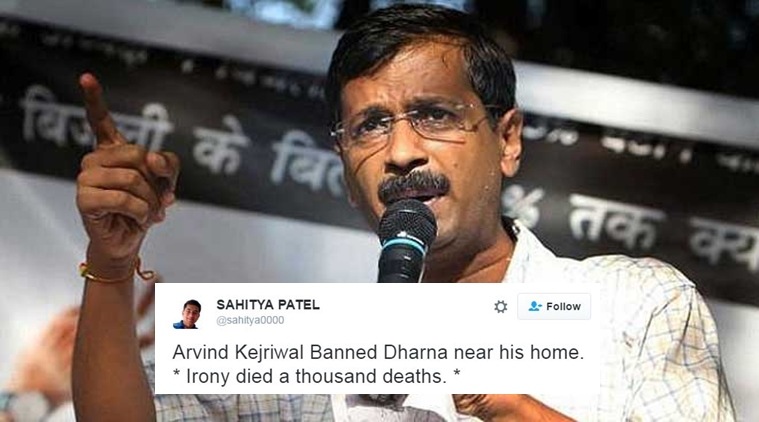 The city administration has imposed a ban on protests outside Delhi chief minister Arvind Kejriwal's residence