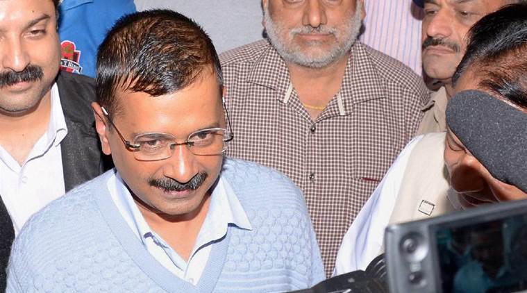 Dharamshala: Delhi Chief Minister Arvind Kejriwal interacts with media at Circuit House, Dharamshala as he arrived here after finishing his 10 day meditation camp at VIPASNA, Dharamkot, near Dharamshala on Thursday. PTI Photo (PTI8_11_2016_000197B)