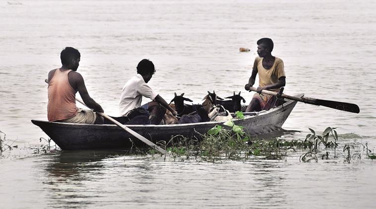 assam floods, assam floods news, assam floods deaths, floods in assam, assam news, brahmapurta, assam brahmapurta river, assam floods brahmaputra, india news, guwahati news