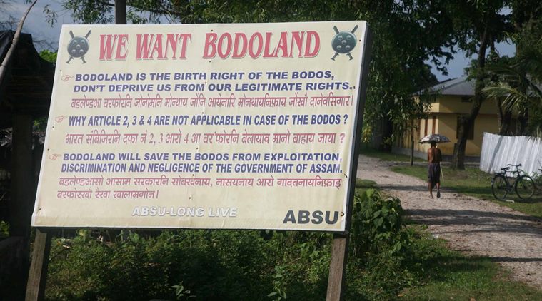 bodoland, Bodo people, Bodoland statehood, Bodoland statehood movement, Bodoland statehood agitation, Bodo Students Union, ABSU, National Democratic Front of Boroland Progressive, People's Joint Action Committee for Bodoland Movement, assam national highways, assam NH, assam NH blockade, india news