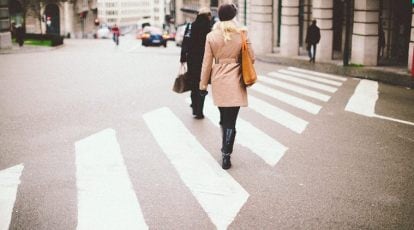 What is the risk of crossing the road?