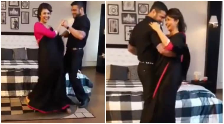 Divyanka Tripathi Shakes Her Booty With Yeh Hai Mohabbatein Co Star Karan Patel Watch Video Entertainment News The Indian Express divyanka tripathi shakes her booty with