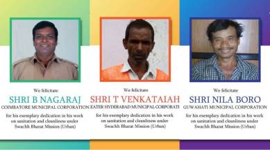 venkaiah naidu, swachh bharat, swach bharat mission, municipality workers, cleanest cities india, narendra modi, mysuru cleanest city, swachh survekshan, swachh bharat competition, india news