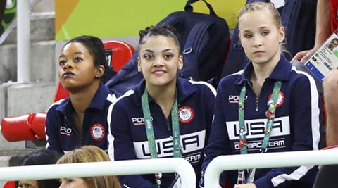 Gabby Douglas sorry over USA anthem controversy | Rio-2016-olympics ...