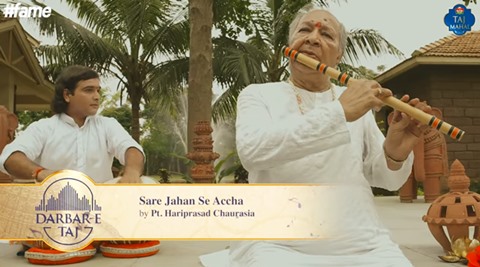 Hariprasad Chaurasia Sare Jahaan se achcha, Independence day sare jahaan se achcha, Hariprasad chaurasia independence day, independence day 70th, indi'a 70th independence day, trending on india's independence day,