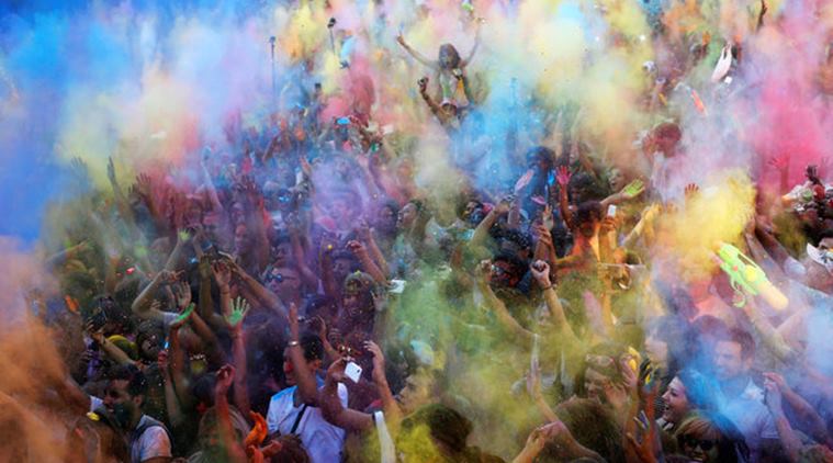 Holi Festival Kicks Off In Egypt Lifestyle News The Indian Express