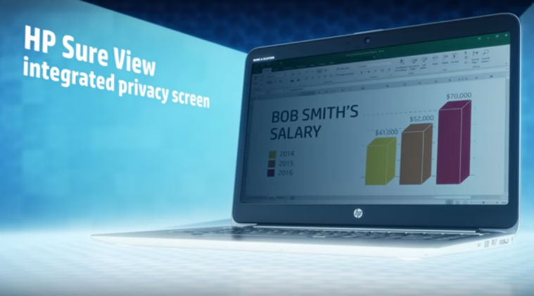 HP, HP Sure View, HP Sure View technology, visual data theft, HP EliteBook 1040, HP EliteBook 840, HP visual theft technology, cybercrime, data theft, gadgets, technology, technology news