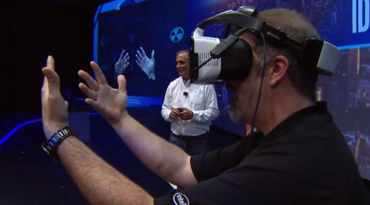 Intel, Intel projects, Intel developer forum, project alloy, virtual reality, mixed reality, IDF 2016, Brian Krzanich, all-in-one VR headset, VR headset, wireless VR headset, technology, technology, news