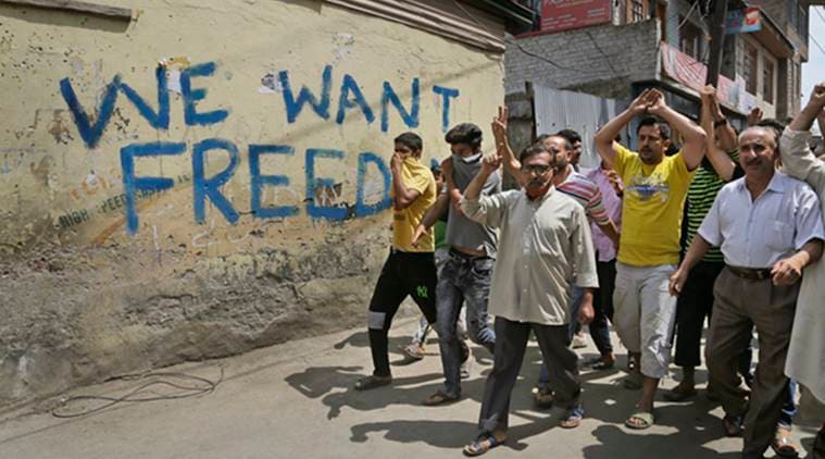 Kashmir, kashmir protests, kashmir curfew, kashmir news, burhan wani death, mehbooba mufti, rajnath singh, kashmir pellet guns, india news