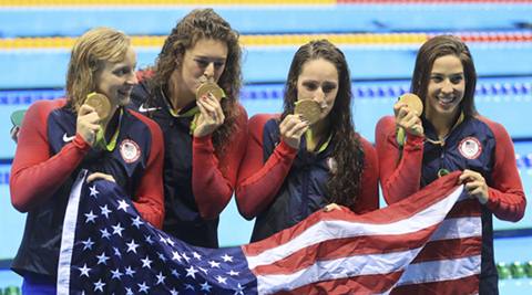 Relay Katie Ledecky third gold of Rio 2016 Olympics | Rio-2016-olympics ...