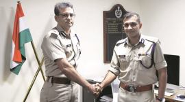 Navdeep Singh Virk, virk leaves, Sandeep Khirwar, khirwar takes over, Sandeep Khirwar take over, rohtak igp, gurgaon police commissioner, new gurgaon police commissioner, indian express news, india news