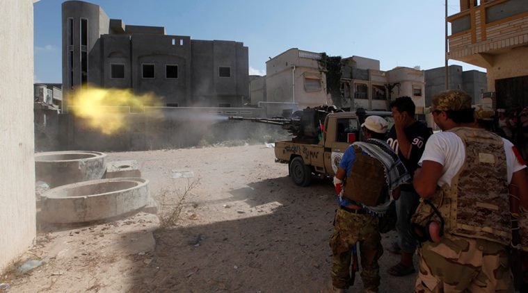 libya, libya bodies, libya militants bodies, libya is militants, libya islamic state, sirte, islamic militants, indian express, india news, latest news, world news