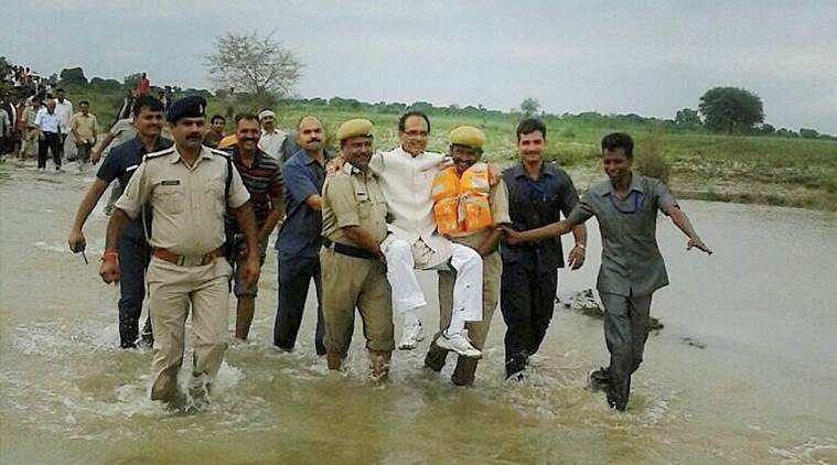 Madhya Pradesh floods, Floods in Madhya pradesh, building collapse in madhya Pradesh, building collapse in maihar, building collapse in Narsinghpur, India news, Shivaraj Singh Chauhan, Floods in MP, heavy rains in MP, MP weather, 