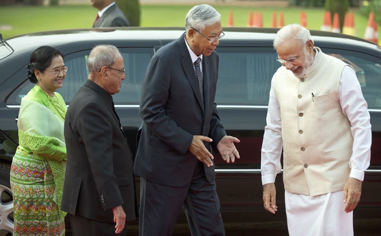 narendra modi, modi myanmar president, narendra modi news, india news, indo myanmar relations, india myanmar news, latest news