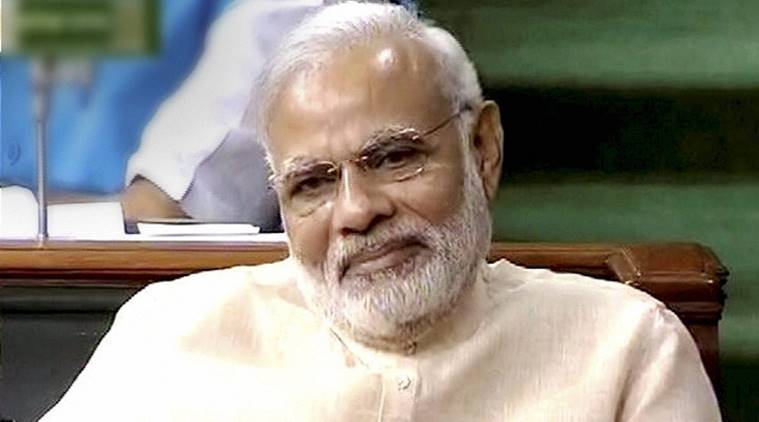 New Delhi: Prime Minister Narendra Modi in the Lok Sabha in New Delhi on Monday during the ongoing monsoon session. PTI Photo / TV GRAB(PTI8_8_2016_000171B)