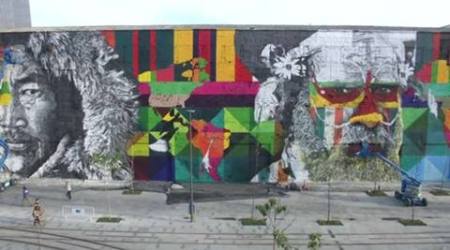 world's largest street mural, Eduardo Kobra, Brazil Graffiti artist, Brazil Graffiti, Mural, Guinness Book of world records, Rio 2016 Olympics, Rio Olympics, Rio, Olympics