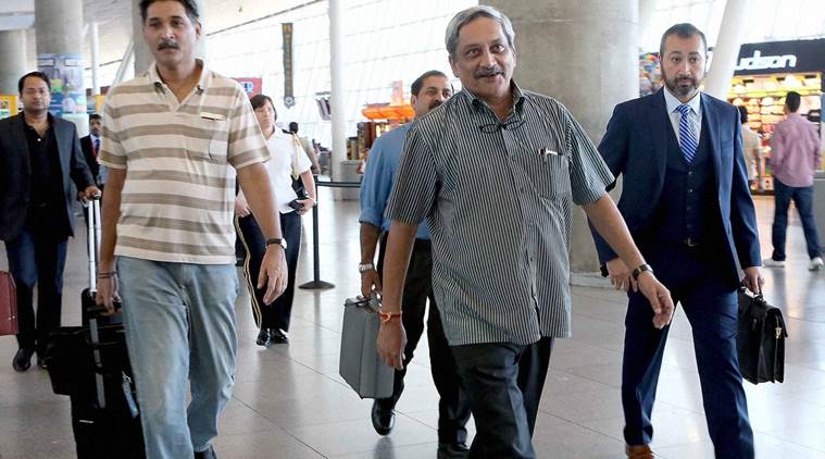 manohar parrikar, defence minister parrikar, parrikar in us, parrikar america visit, parrikar us visit, parrikar on drones, us drones technology, india us drones technology, india news, latest news, national news
