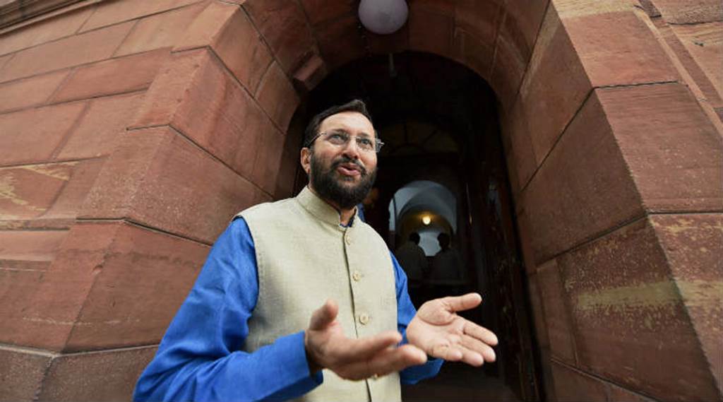 Prakash Javadekar, jamia, jamia girls hostel, girls hostel inauguration, javadekar inaugurate hostel, jami millia islamia, indian express news, delhi news, india news, education