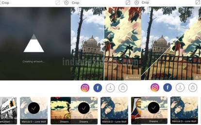 Cool Artisto app is video world's Prisma