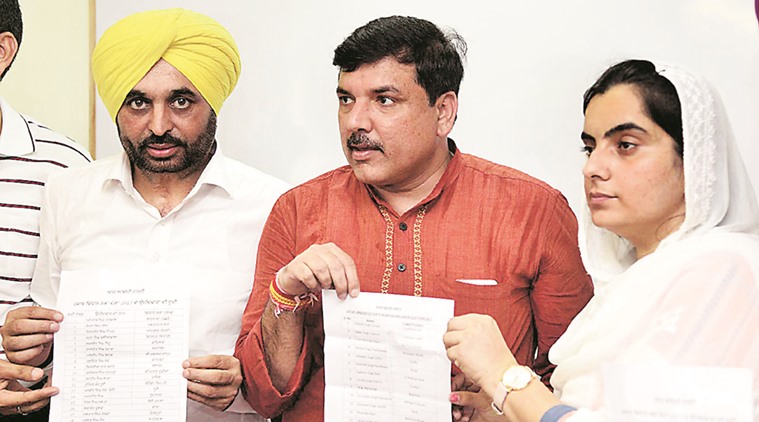 punjab, punjab elections, punjab elections 2017, punjab aap, aam aadmi party, punjab aam aadmi party, aap list, aap candidate list, indian express news