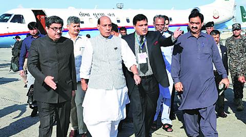 SAARC ministers’ meet: Rajnath Singh in Pakistan, Nawaz Sharif raises Kashmir