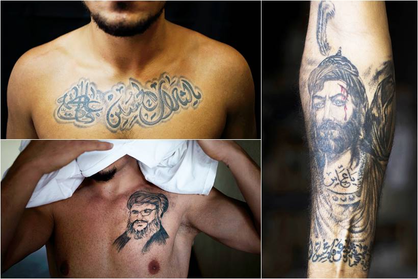 Instagrams Muslim Shia soldier gets another tattoo on his head  Daily  Mail Online