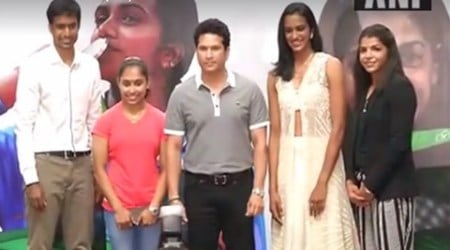 PV sindhu, gopichand, sakshi malik, sachin tendulkar, sachin rio olympics, dipar karmakar, rio olympics, rio olympics news, p v sindhu felicitation, sindhi hyderabad, sports news, india news