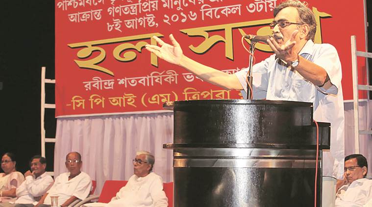 Surya Kanta Mishra, CPI(M), CPI(M) Surya Kanta Mishra, West Begal, West bengal bypolls, Poll campaign, Tapasi Mishra, west bengal news, india news, indian express news