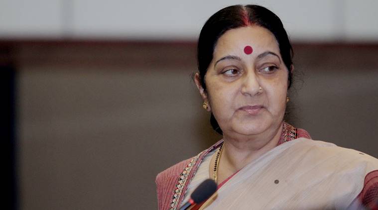 sushma swaraj, sushma swaraj saudi workers, indian workers in saudi arabia, sushma swaraj calls back indian workers, saudi arabia indian workers, sushma swaraj saudi arabia, india news