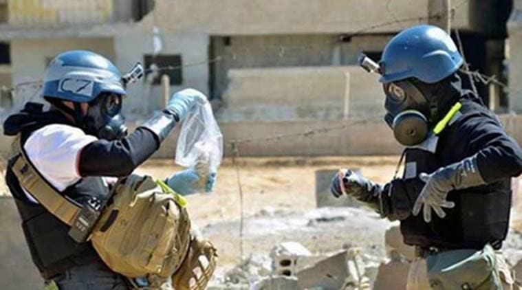 syria, syria chemical weapons, syria war, chemical weapons syria, syria government chemical weapons, syria gas attack, syria gas attack enquiry, syria news, world news, indian express news