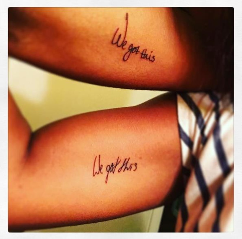 What's a cute idea for a man and woman to get matching tattoos? - Quora