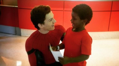 Tom Holland visits children's hospital as Spider-Man | Entertainment  News,The Indian Express