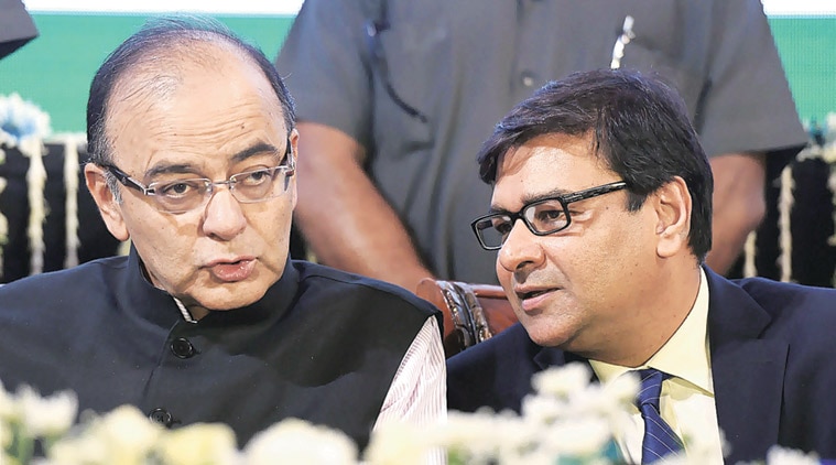 Finance Minister Arun Jaitley with RBI Deputy Governor Urjit Patel who takes charge as new RBI Governor on Sept 4. (Source: PTI)